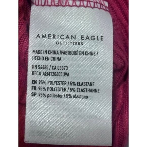 American Eagle Long Sleeve Ribbed Shirt - Picture 3 of 4